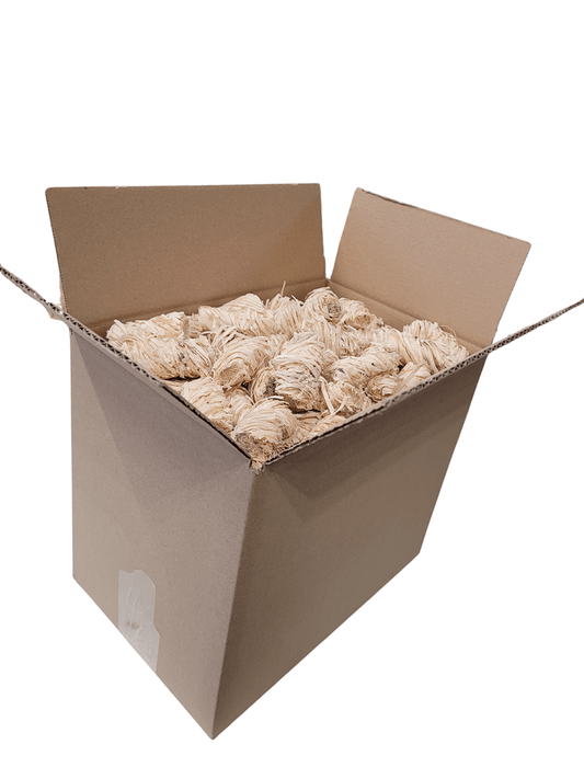 Aanmaakwokkels in Doos 3KG Aanmaakwol Houtwol